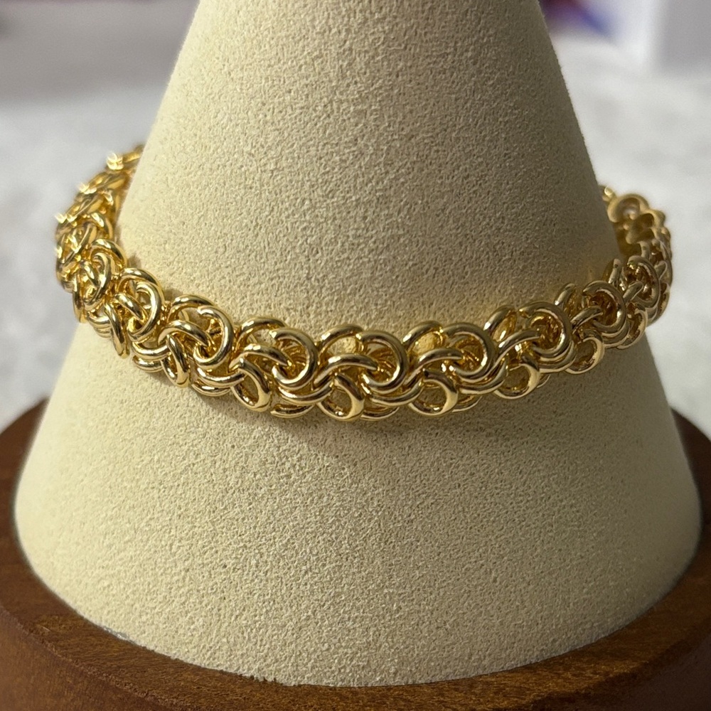 NEW Elegant Byzantine Bracelet 15g 18k Gold Filled